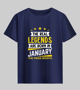 Born in January Half Sleeve T-Shirt